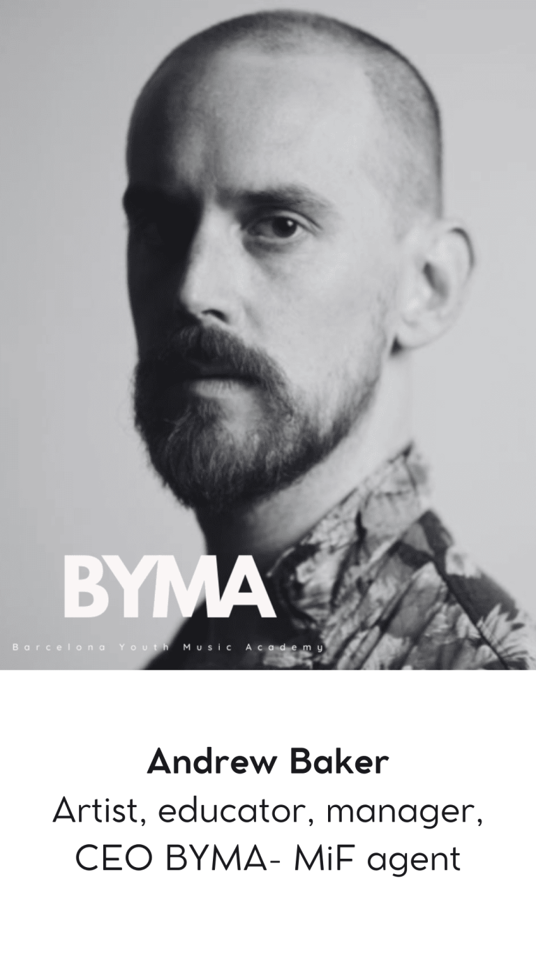 Andrew Baker — artista, educador y manager, BYMA